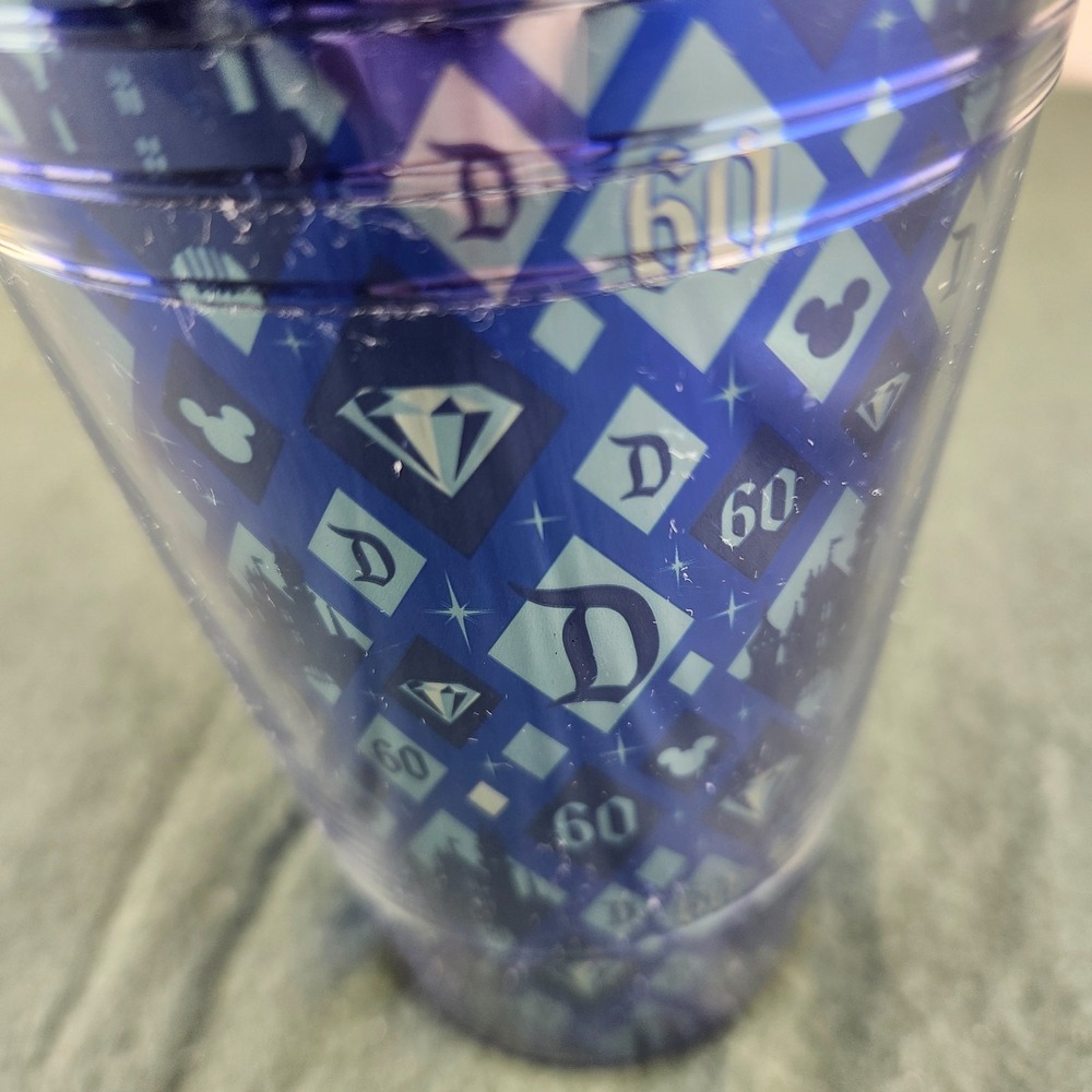 Starbucks 16oz Disneyland 60th Diamond Anniversary Tumbler Disney Cup Lid Straw - Picture 3 of 6